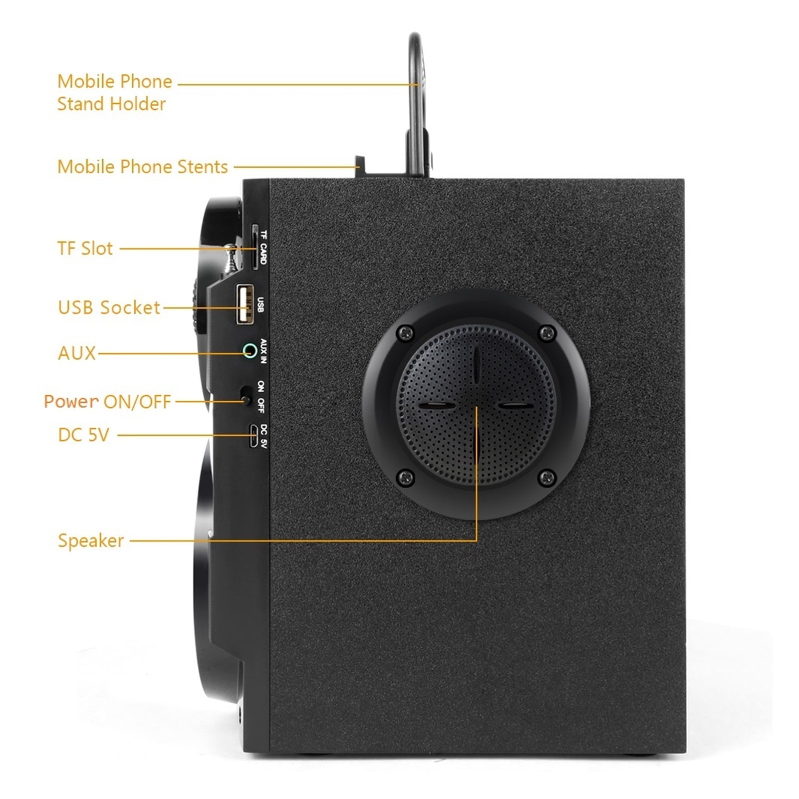 Bluetooth Speaker Portable Big Power Wireless Stereo Subwoofer Heavy Bass Speakers Sound Box Support