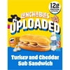 Lunchables Uploaded Turkey and Cheddar Sub Sandwich with Cheddar Pringles, Hershey's Milk Chocolate Kisses, Water and Kool-Aid Powdered Drink Mix, 15 oz Box