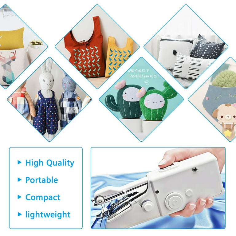 Portable DIY Mini Tailor Stitch Handheld Sewing Machine Travel Home  Cordless Set
