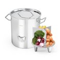 thumbnail image 1 of Tamale Steamer Pot ROVSUN 20QT Stainless Steel w/ Divider, 1 of 9