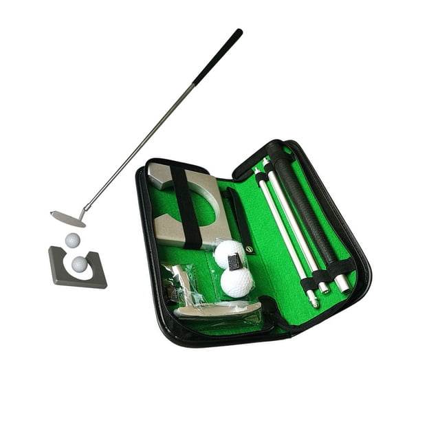Yuarrent Putter Set Training Aid Putting Head Aluminum Long-lasting Case Storage Supplies Kit Rustproof Practice Rubber Golf Alloy Golf No.1
