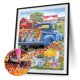 thumbnail image 2 of Cuadros Decorativos Cuadros Decorativos Carro de lata de flores DIY Kits de pintura de diamante Tala Tmvgtek embutido en tela, 2 of 8