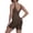 Coffee, variant on Telankuip Two Piece Workout Sets for Women Tummy Control Cropped Scoop Neck V-Back Sports Tank Tops Matching High Waisted Yoga Althetic Shorts Solid Color Basic Sports Outfits Red XL
