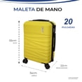 thumbnail image 4 of MALETA DE MANO RIGIDA 20 PULGADAS CON RUEDAS 360 Y CANDADO TSA MARCA GRAVITA, 4 of 6