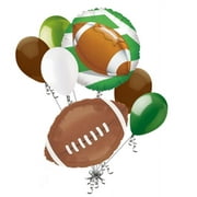 JECKAROONIE 7 pc Football Field Balloon Bouquet Decoration Foot Ball Happy Birthday Sports
