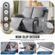 thumbnail image 3 of Funda impermeable para sofá reclinable TAOCOCO, 2 plazas, gris claro, 3 of 7