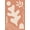 Orange, Pattern 7, variant on ODIKA 4'x6' Warm Earth Tones Floral Design Washable Area Rug Bohemian Botanical Pattern with Modern Flair Stain Resistant, Low Pile, Easy Care for Dorm Room, Small Living