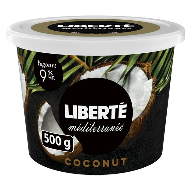Yogourt Liberté Méditerranée 9 %, noix de coco, 500 g 500 g