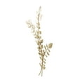 thumbnail image 6 of DecMode Gold Metal Large Metallic Leaf Wall Decor, 6 of 9