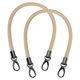 thumbnail image 1 of Uxcell 2 Pcs Correa Trenzada para Bolso, 55cm 21.7 Pulgadas Correa de Cuero PU para Reemplazo de Mango de Bolso con Hebilla Negra para Hacer Bricolaje en Bolso Tote o de Hombro, Beige Albaricoque, 1 of 7