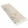 thumbnail image 2 of Watercolor Leaves Hallway Runner Rug 2x5ft,Botanical Eucalyptus Leaves Plant Washable Woven Living Room Bedroom Kitchen Bathroom Carpet with Tassels,Indoor Outdoor Throw Door Mat for Entryway, 2 of 5