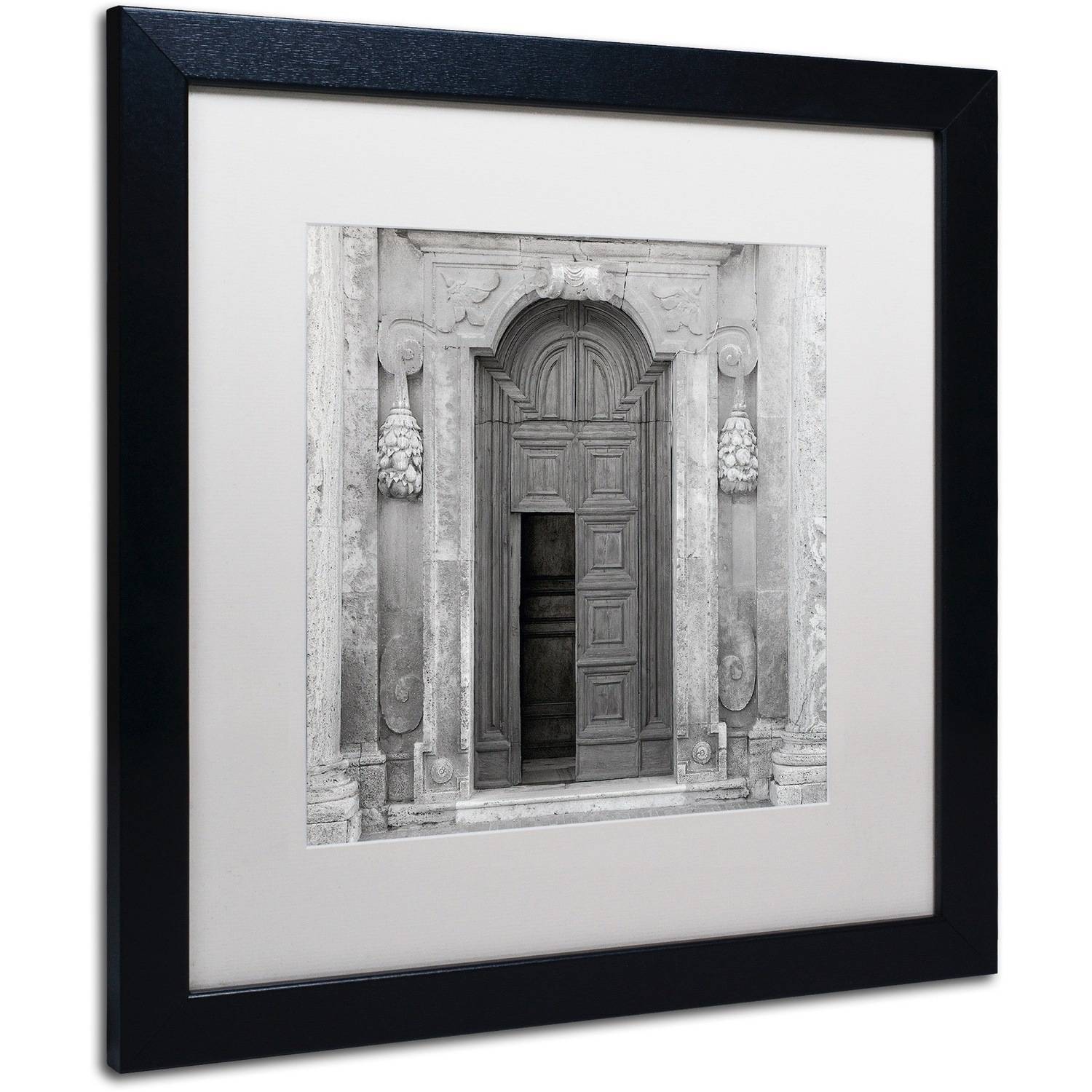 Trademark Fine Art "Tuscany VII" Canvas Art by Alan Blaustein, White Matte, Black Frame