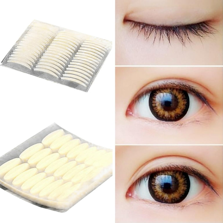 Bueautybox 48 Packs Natural Invisible Single Double Side Eyelid