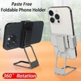 thumbnail image 6 of Portable Paste Free Adjustable Foldable Phone Ring Holder 360 Rotation Back Clip Holder SILVER, 6 of 8