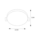 thumbnail image 4 of Plafón Albi 18W luz cálida Mil Luces PLC ALBI II 18W 3000K, 4 of 7