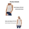 thumbnail image 4 of 2025 Summer New Solid Color Halter Fashion Women's Slightly Stretchy Sequin Camisole, 4 of 7