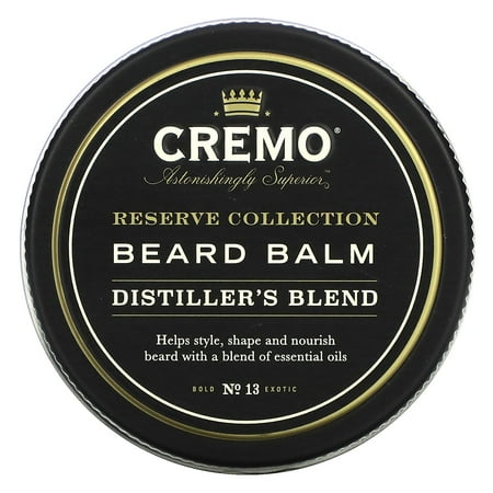 Cremo Reserve Collection Distillers Blend Beard Balm, 2 Oz