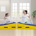 thumbnail image 4 of Patiojoy Folding Incline Gymnastics Mat Cheese Wedge Shape Tumbling Mat for Training & Exercising W/Handles Yellow, 4 of 10