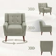 thumbnail image 2 of Dreamsidea Accent Chairs Set of 2 for Living Room Beige, 2 of 7