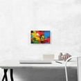 thumbnail image 2 of ARTCANVAS Red Yellow Blue Green Modern Rectangle Canvas Art Print - Size: 12" x 8" (0.75" Deep), 2 of 9