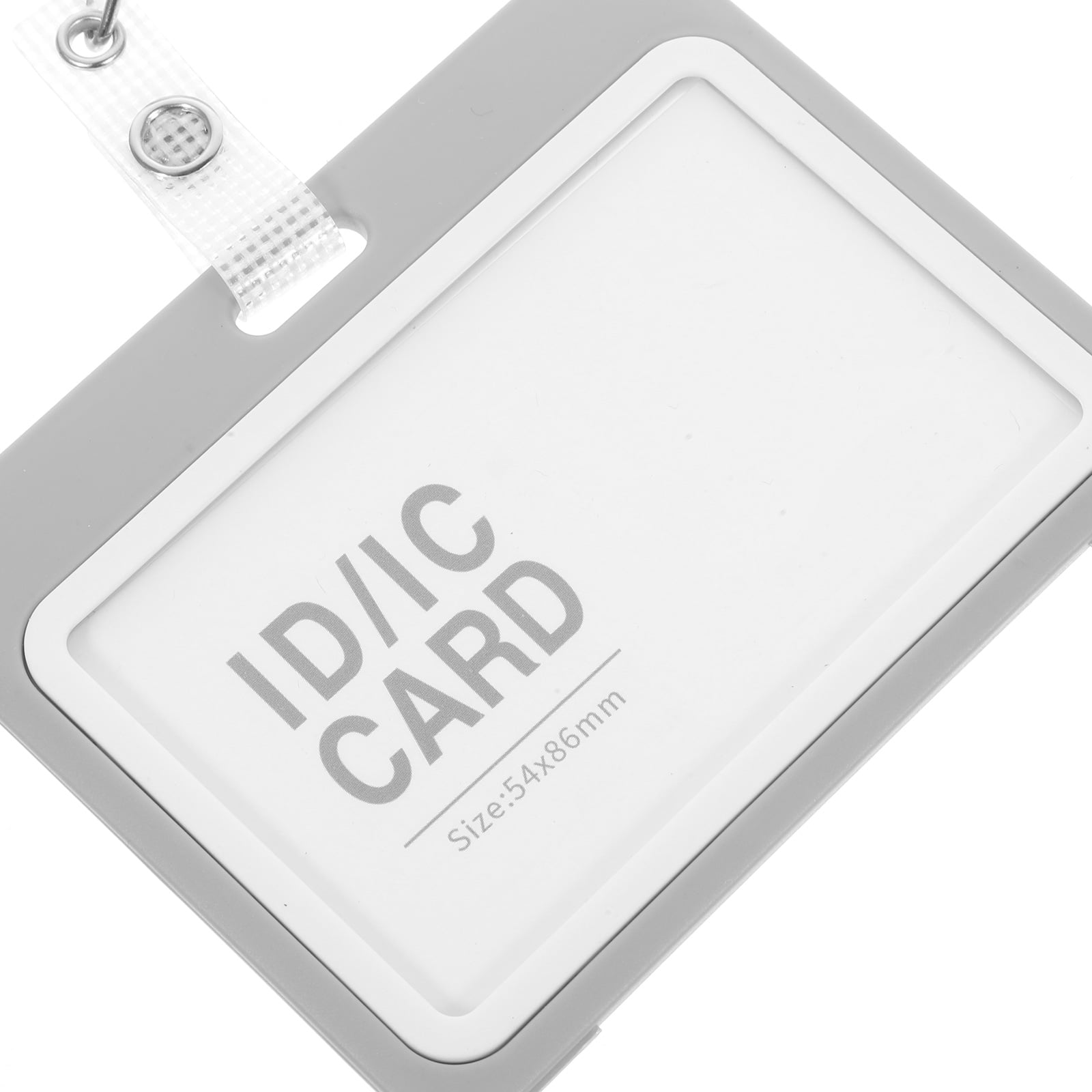 WHAMVOX  10 Sets Id Badge Holder with Lanyard Easy-to-pull Retractable Work Card Frosted