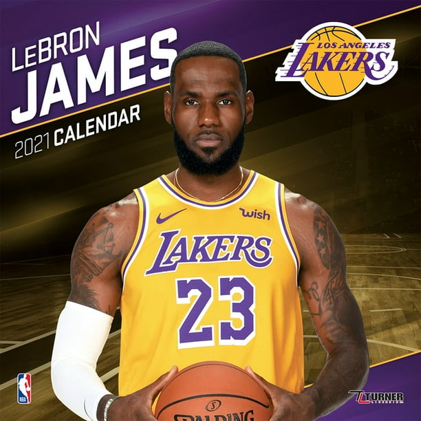 Los Angeles Lakers Lebron James 2021 12x12 Player Wall Calendar (Other
