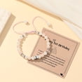 thumbnail image 3 of Pulsera MIXJOY Feliz 1er Cumpleaños con Cuentas Rosas y Perlas Brillantes, 3 of 7