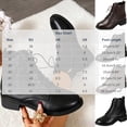 thumbnail image 4 of Puntoco Women's Chelsea Dress Boots Square Toe Ankle Boots for Women Lace Up Business Work Shoes Brown 9.5, 4 of 8