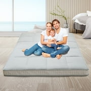 Slsy Japanese Floor Mattress Futon Mattress, Thicken Sleeping Pad Foldable Roll Up Mattress Kids Floor Lounger Bed Couches Sofas, Guest Bed