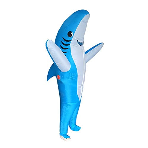Inflatable Shark , Shark Inflatable for C Party Funny (Blue)
