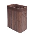 thumbnail image 4 of Flip Type Bamboo Folding Basket Body Dark Brown, 4 of 19