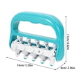 thumbnail image 2 of Dsseng Rouleau de Massage Manuel Anti-Cellulite Roues Masseur Musculaire pour Pied Main Corps Cou Jambe Douleur Bleu Ciel, 2 of 8