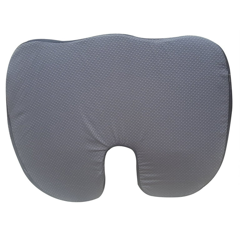 Extra Thick Coccyx Orthopedic Memory Foam Seat Cushion by FOMI Care Black Large  Cushion For Car or Truck Seat, Office Chair, Wheelchair Back Pain Relief 