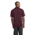 thumbnail image 2 of Sport-Tek ST685 Mens PosiCharge Micro-Mesh Colorblock Polo Tees, Maroon & White - 3XL, 2 of 6