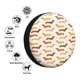 thumbnail image 4 of Fotbe Dachshund Funda de Llanta de Repuesto con Estampado, Engrosada, Ajuste Universal para Jeep, Remolque, RV, SUV, Camión-16 inch, 4 of 6