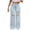 White, variant on ABATAB Women's Jeans Boyfriend Stretchy Ripped Distressed Denim Pants Wide Leg Baggy Trendy Streetwear Jean Trousers