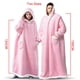 thumbnail image 3 of Manta de franela superlarga con mangas para hombre y mujer, Sudadera con capucha, jersey de lana gigante, manta de TV de gran tamaño, invierno, 2023, 3 of 4