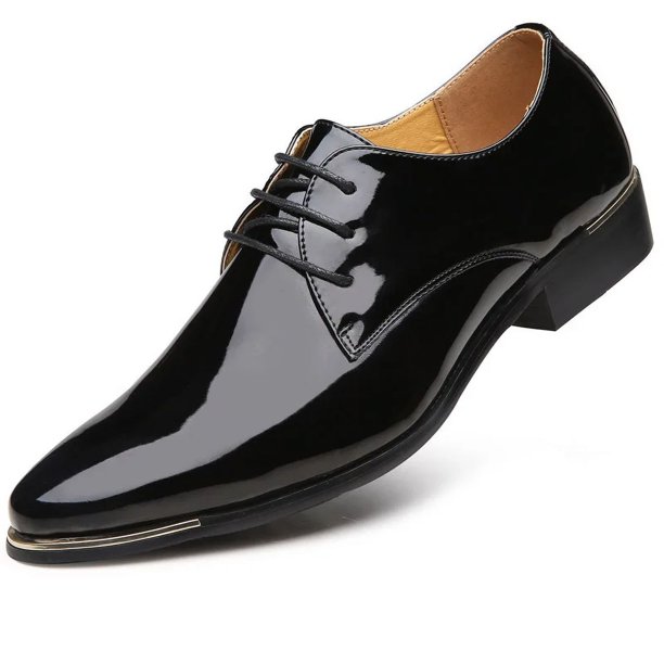XIHAHA-zapatos formales de punta estrecha para hombre, calzado de baile de cuero, talla grande, para fiesta de boda y negocios, Primavera