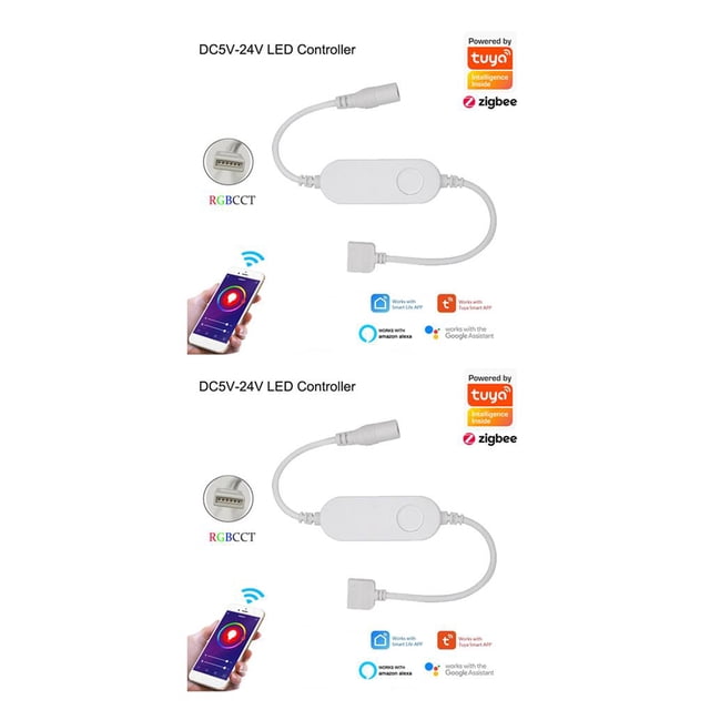 Methold Controlador de tira de luces LED RGB, teléfono móvil, fiesta remota, música, ambiente, lámpara, interruptor de atenuación, Type4 NO4