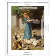 thumbnail image 5 of Art.com Feeding the Chickens Giclee Print by Luigi Rossi, White Frame Wall Art, 17" x 21", 5 of 5