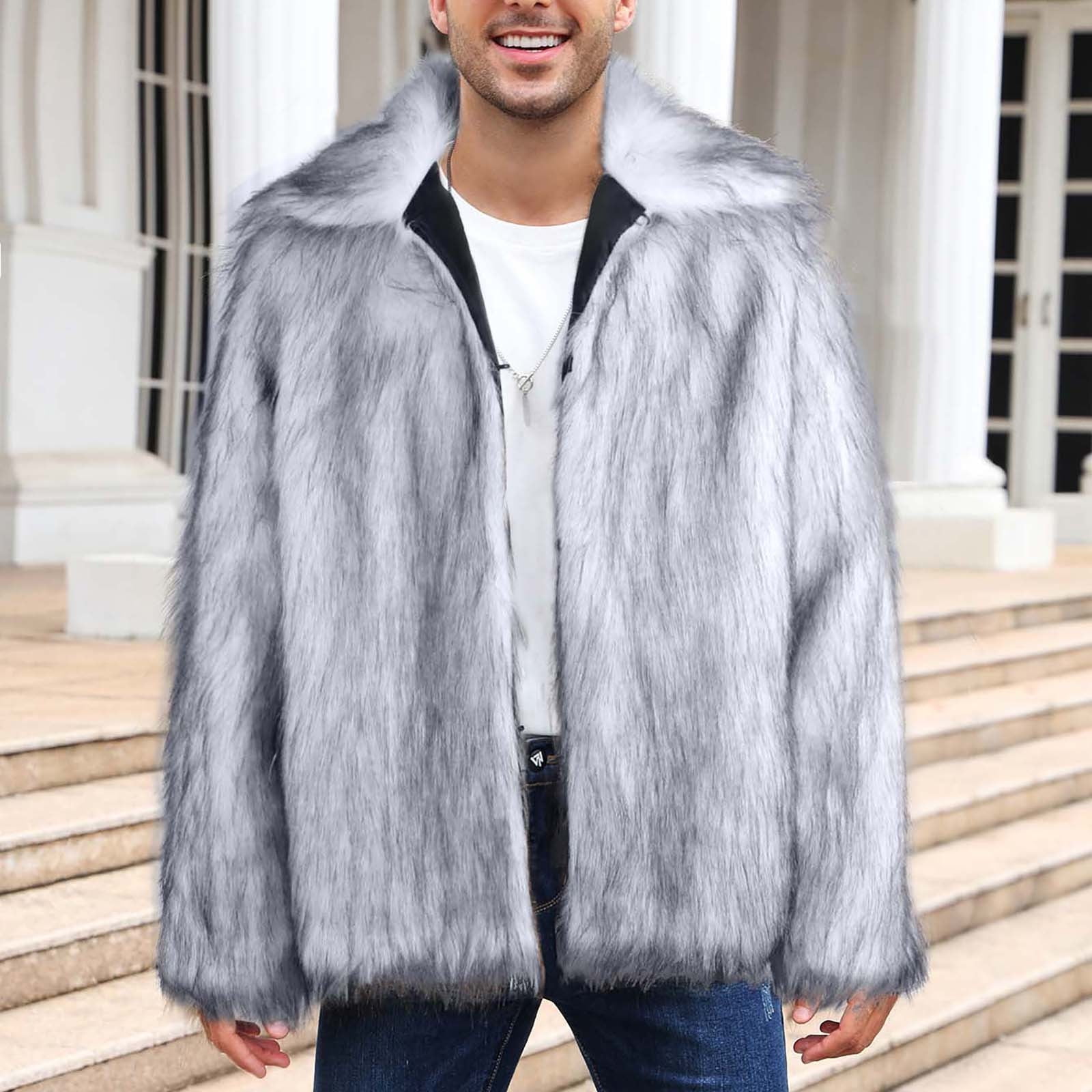 Parka Mens Fur Coat Designer Red Bridge Herren El Patron