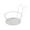 White, variant on TIELUTT Metal Art Hanging Flower Pot Holder Hanger Fence Garden Rack Over Rail Drainer Stand for Soap Kitchen Dish Drying Rack with Drainboard Stainless Steel Wash Holders for Bathrooms Shelf