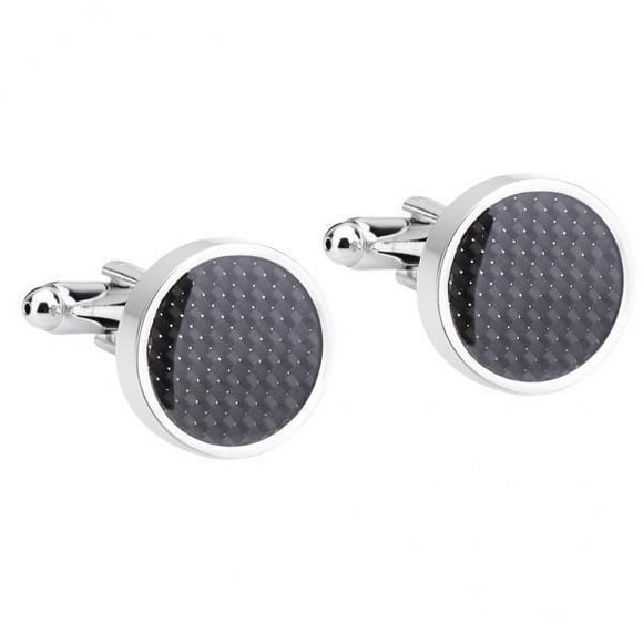 Gemelos de Hombre Sunnimix 5x 1 Par Mancuernillas Redondos Negros