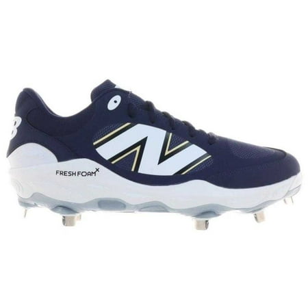 New Balance 3000v7 Fresh Foam X Metal Cleats - Team Navy White