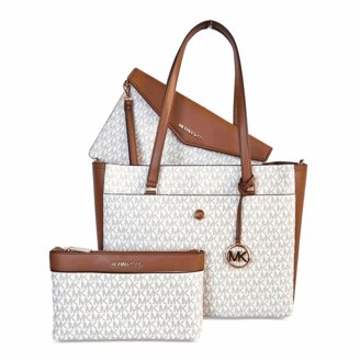 COACH Designer Women's Gallery Leather Tote Bag in Navy with Zip