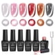 thumbnail image 1 of Set de esmaltes de uñas en gel Beetles Cat Eye, 6 colores, porcelana brillante, 1 of 8