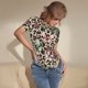 thumbnail image 3 of Fotbe Leopard Dots Body de Mujer con Cuello Redondo y Mangas Cortas, Sin Mangas Ajustado, Suave, Cómodo y Básico-XX-Large, 3 of 7