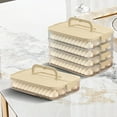 thumbnail image 3 of Multilayer Food Storage Container - Transparent Dumpling Cookies Holder with Lid - Stackable Seal for Kitchen and Refrigerator, 3 of 3