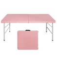 thumbnail image 1 of Table Pliante Portable Rose de 4 Pi Intérieur&Extérieur Poids Maximal 135 kg Table Pliable pour le Camping, 1 of 7