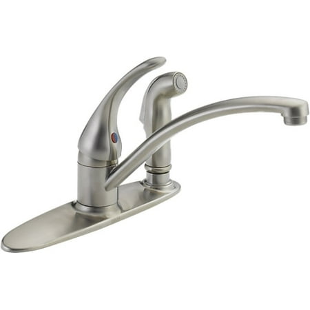 Delta B3310lf Foundations Kitchen Faucet - Brilliance Stainless